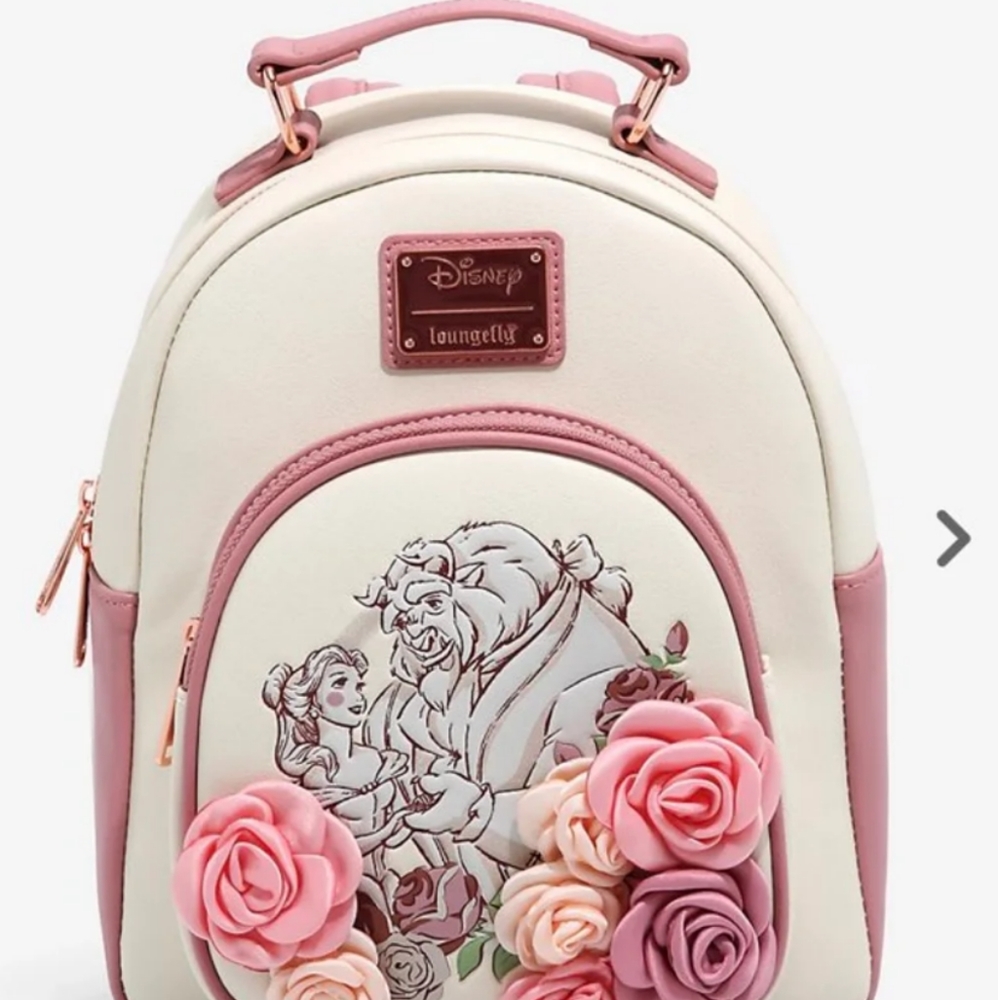 Beauty and the beast roses loungefly